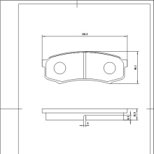 D606 ODON  branded car spare parts semi-metallic or ceramic brake pads for Toyota